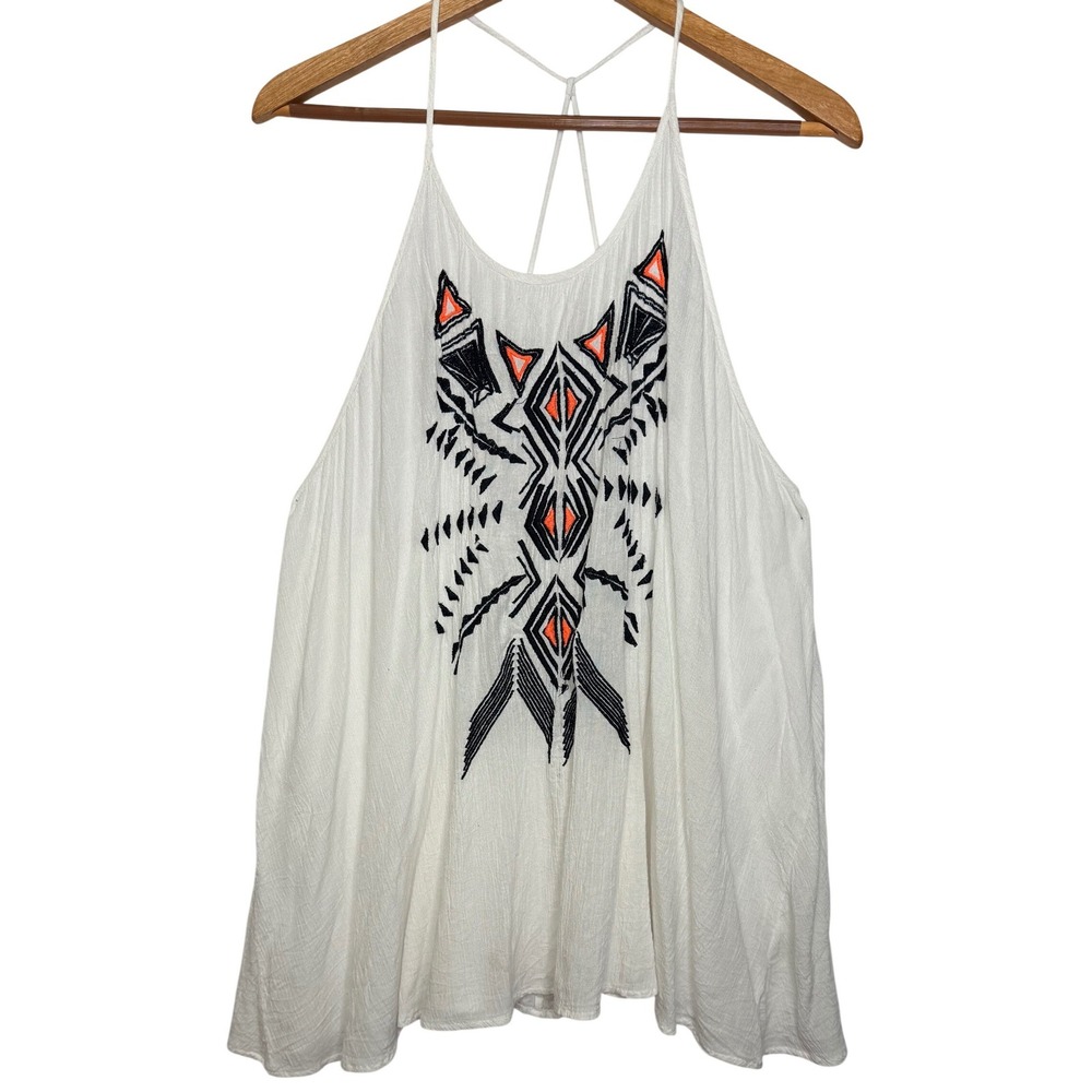 Live 4 Truth Womens X1 Criss Cross Back Tunic Umbrella Aztec Boho Beach Festival